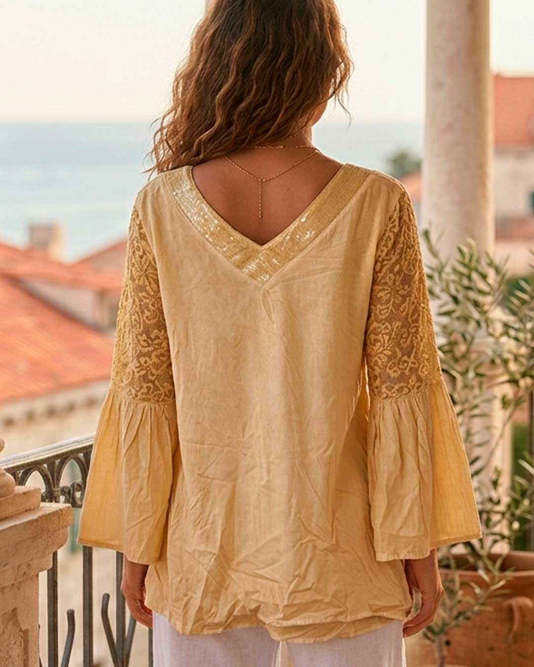 Polera India - Amarillo