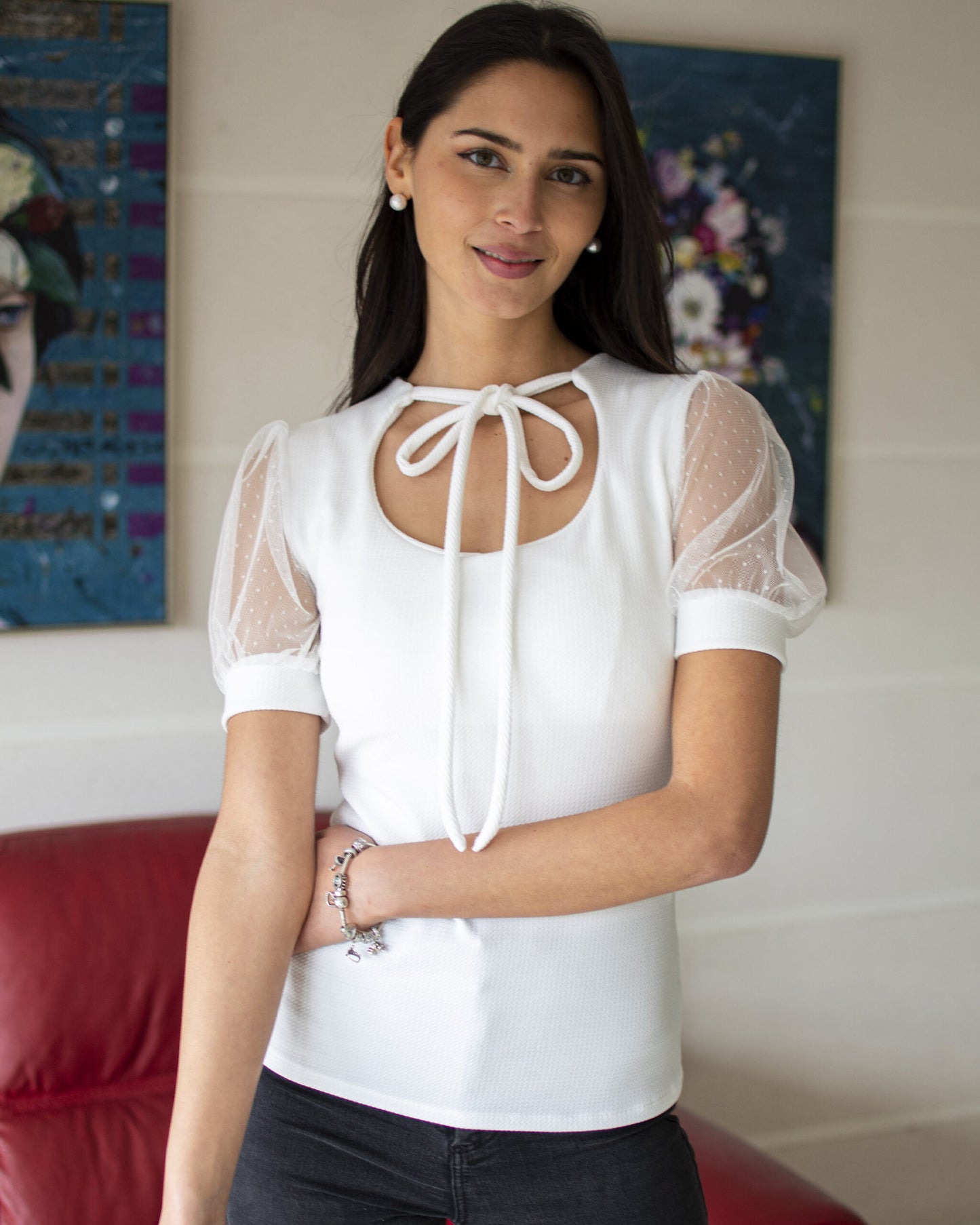 Polera Giulia White