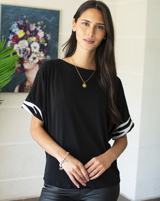 Polera Eleonora - Manga Cebra