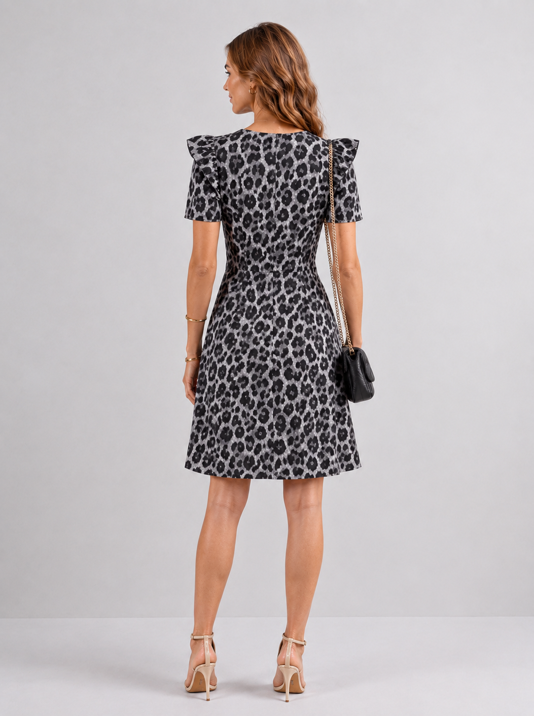 Vestido Adela - Print Tono Gris