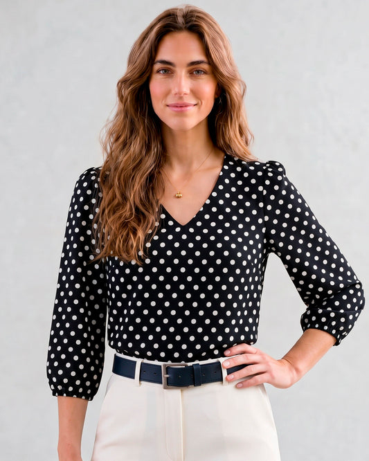 Polera Perla - Negro