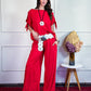Conjunto Karina Rojo