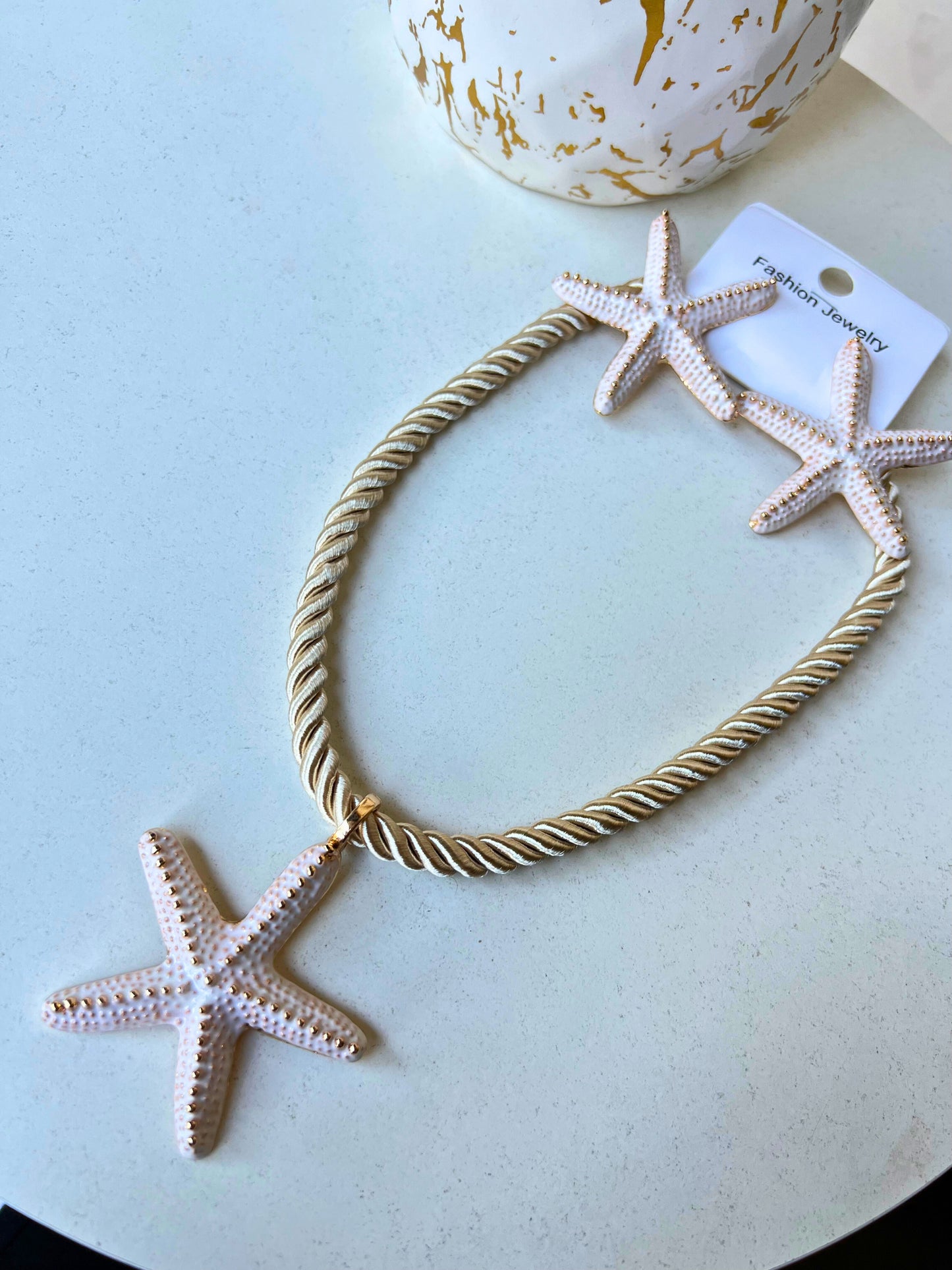 Set de collar y aros estrella de Mar