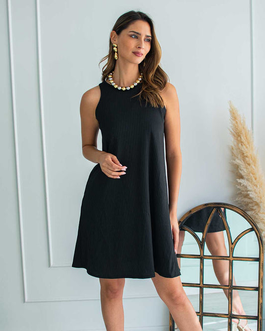 Vestido Florida Negro
