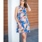 Minivestido Greta Azul De Flores