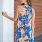 Minivestido Greta Azul De Flores