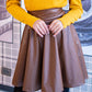Minifalda Ecocuero Carlina Marron