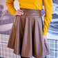 Minifalda Ecocuero Carlina Marron