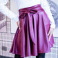 Minifalda Eco Cuero Ruby Burdeo