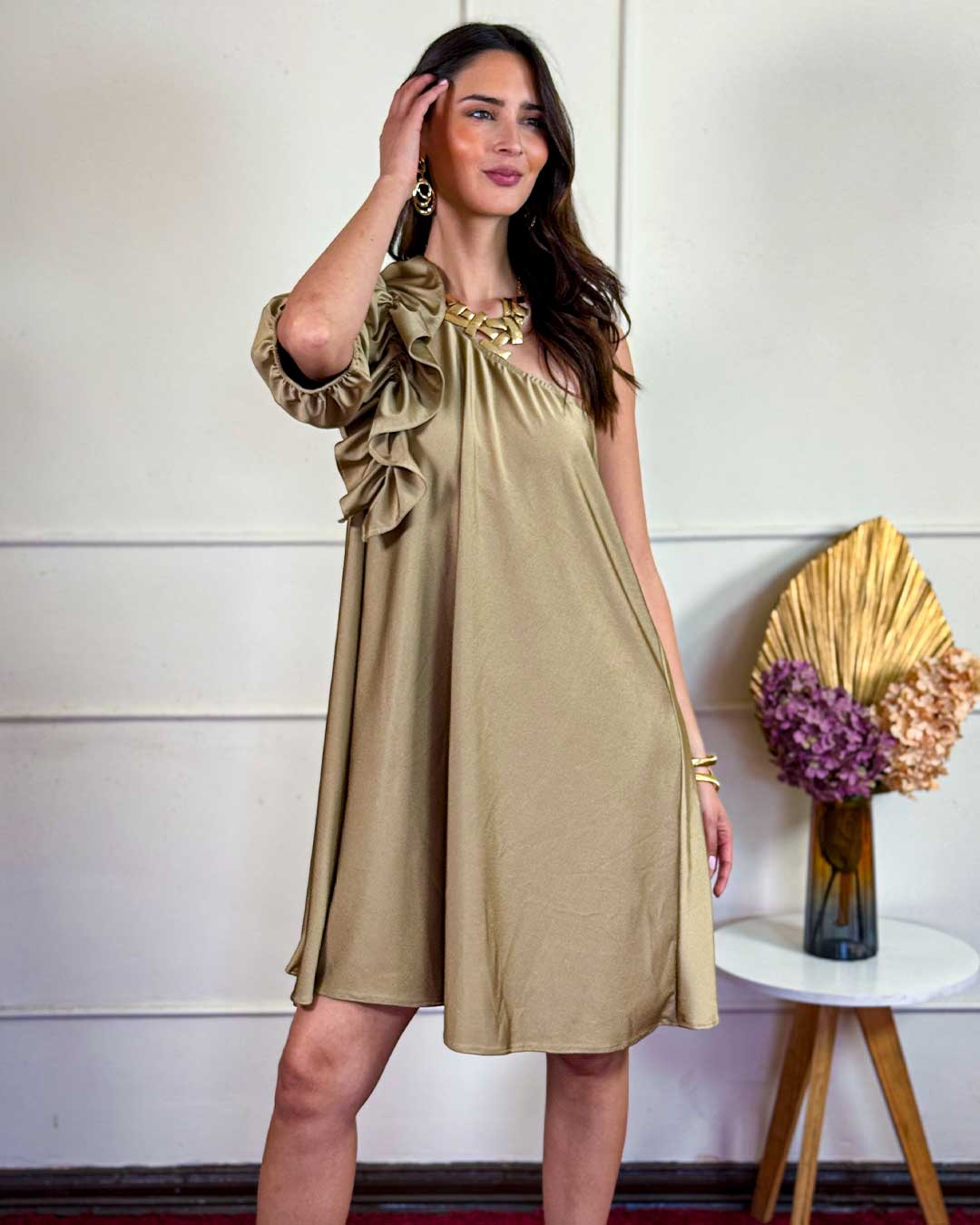Vestido Amapola Beige