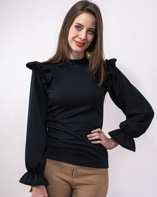 Polera Fannia - Color Negro