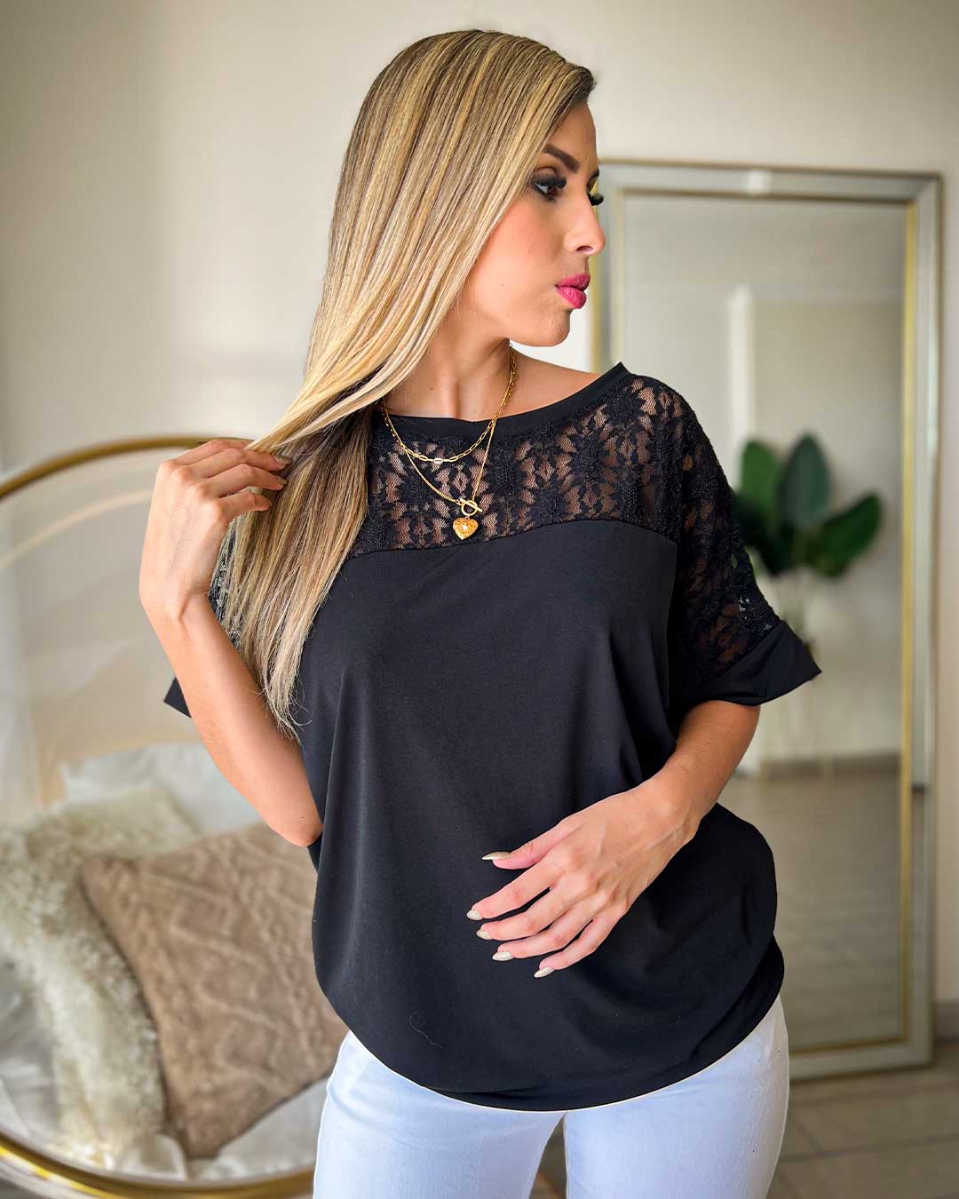 Polera Cindy Color Negro