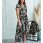 Maxivestido Pavia - Tonos Negro-Beige