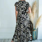 Maxivestido Pavia - Tonos Negro-Beige