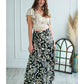 Falda Pareo - Tono Beige Negro