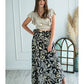 Falda Pareo - Tono Beige Negro