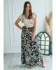 Falda Pareo - Tono Beige Negro