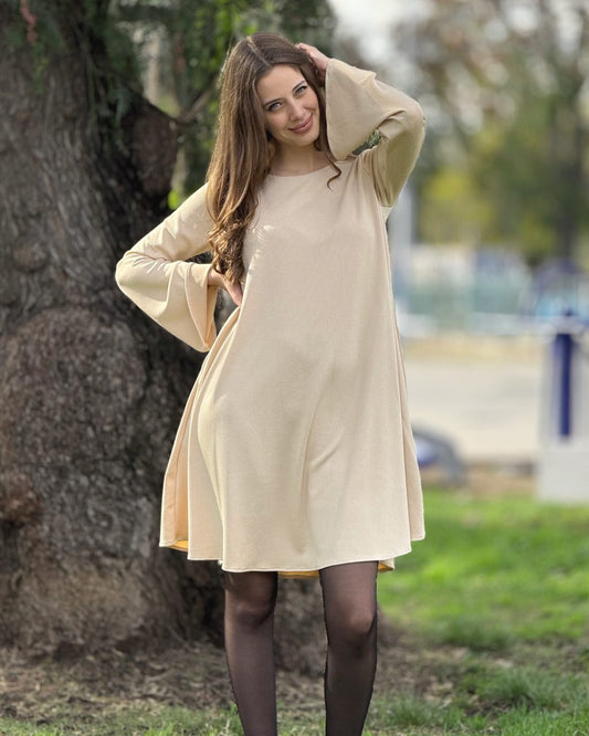 Vestido Triana Beige