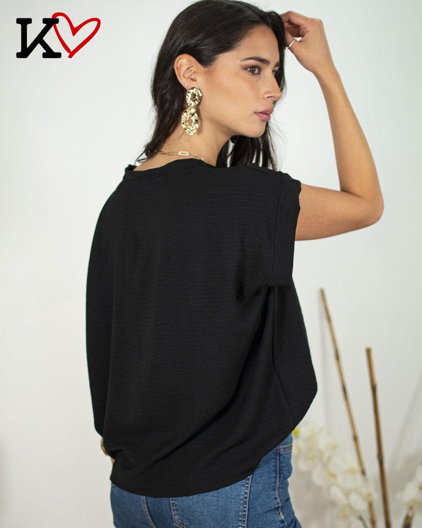Polera Danae - Negro