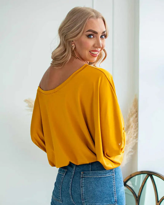 Polera Mirta Mostaza