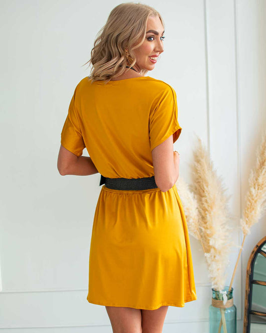 Vestido Cris Mostaza