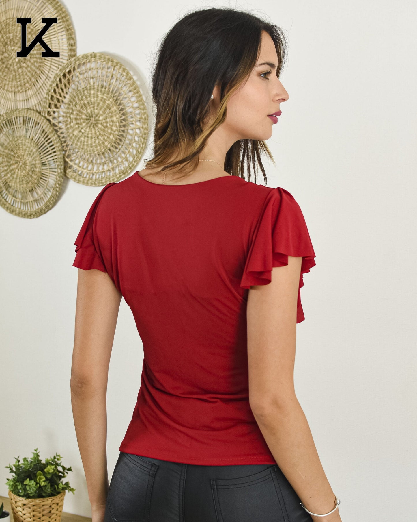 Polera Hilary - Rojo