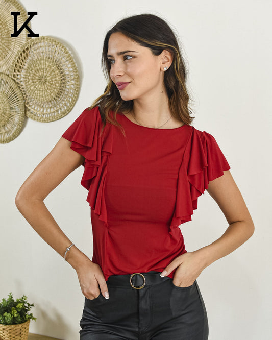 Polera Hilary - Rojo