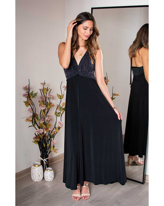 Maxivestido Alice - Brillos En Tonos Plateados