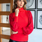 Polera Azira Cuello Beatle Manga Brillos
