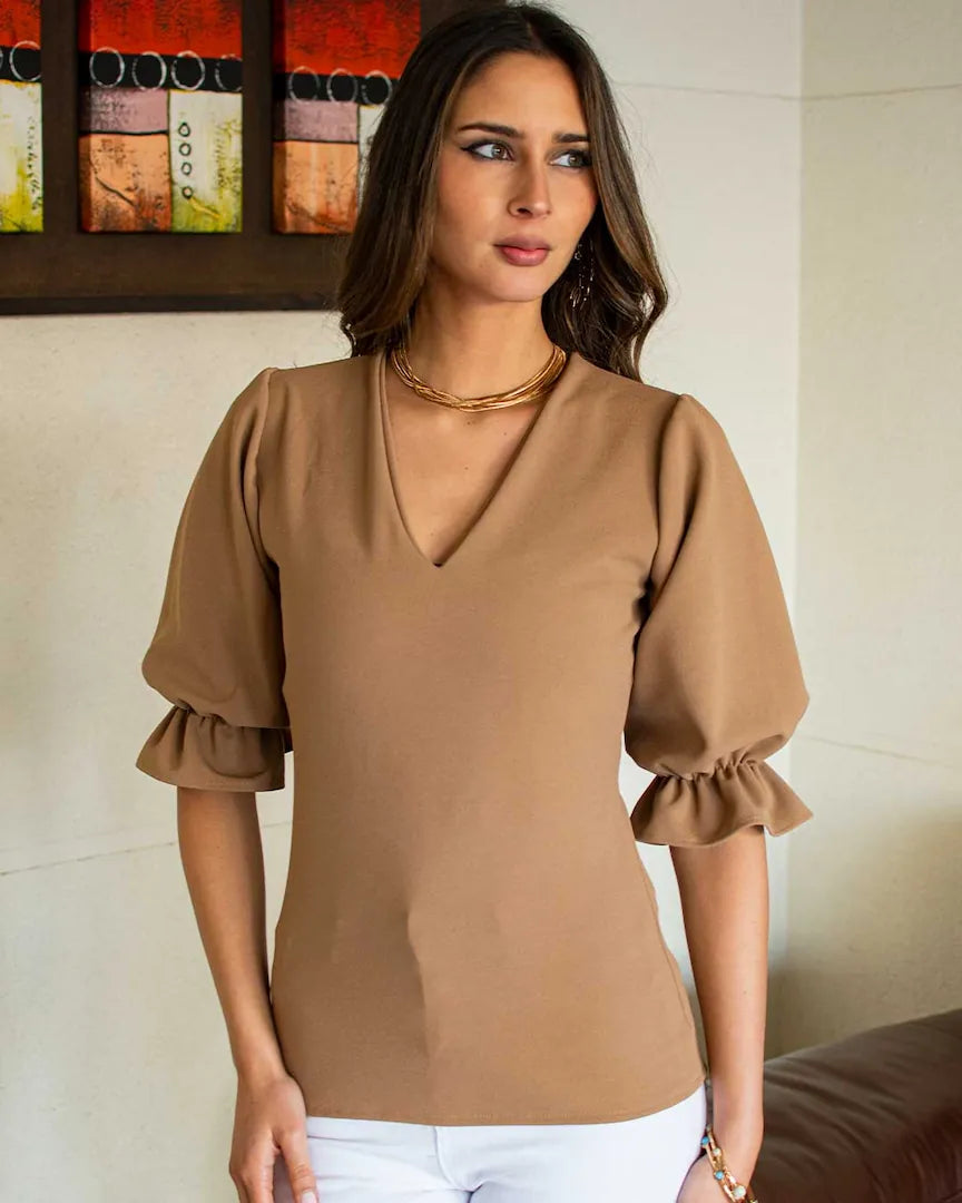 Polera Rita - Beige