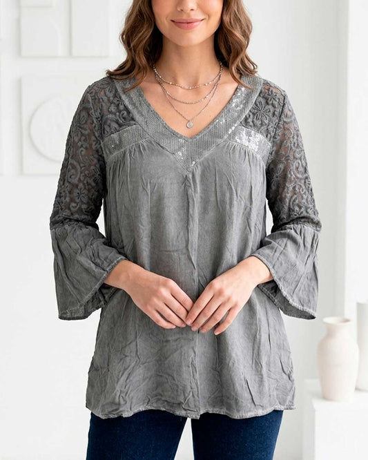 Polera India - Gris