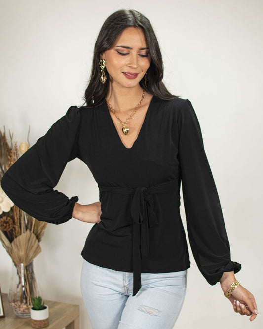 Polera Albany - Negro