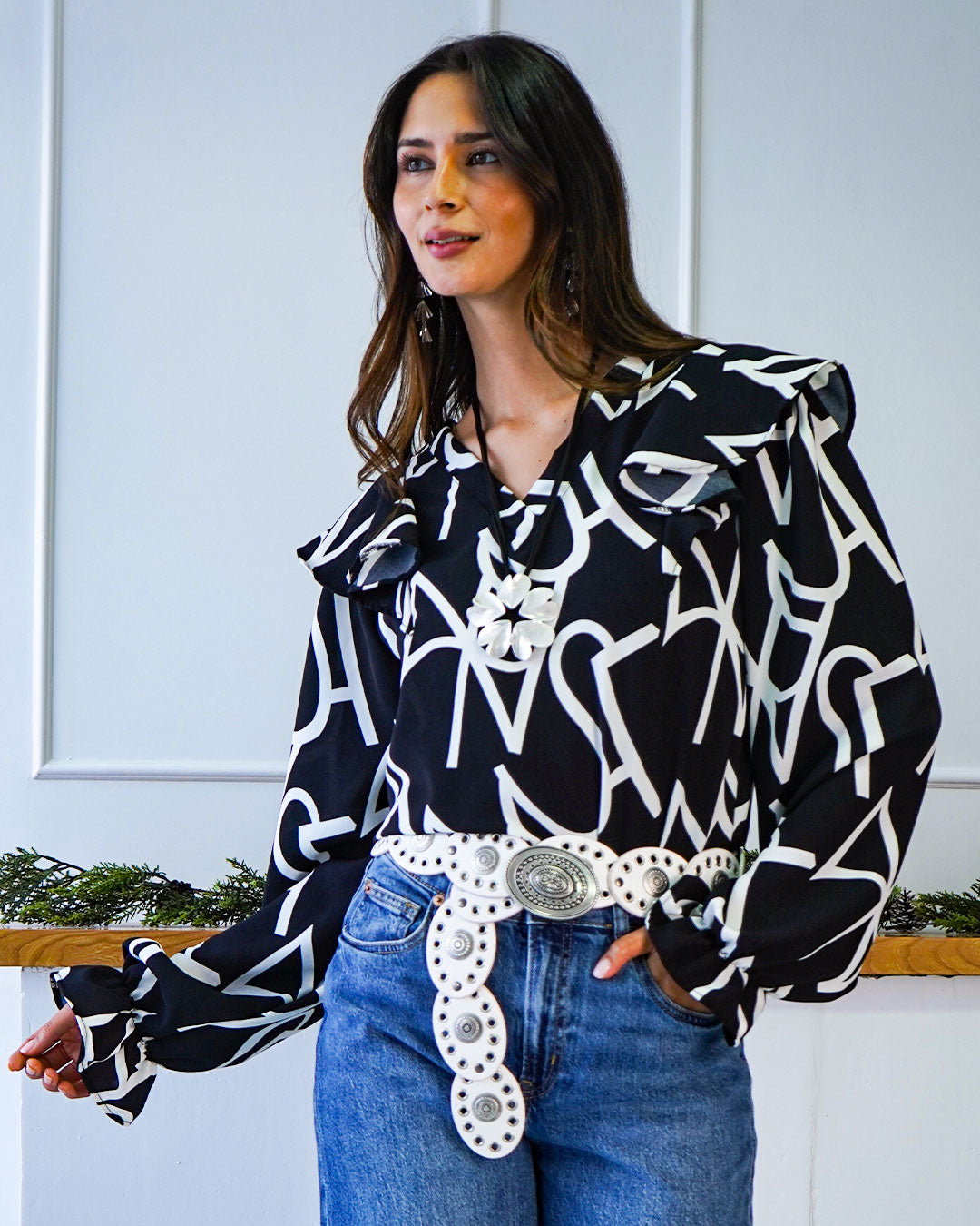 Polera Araucaria Negro