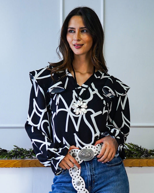 Polera Araucaria Negro