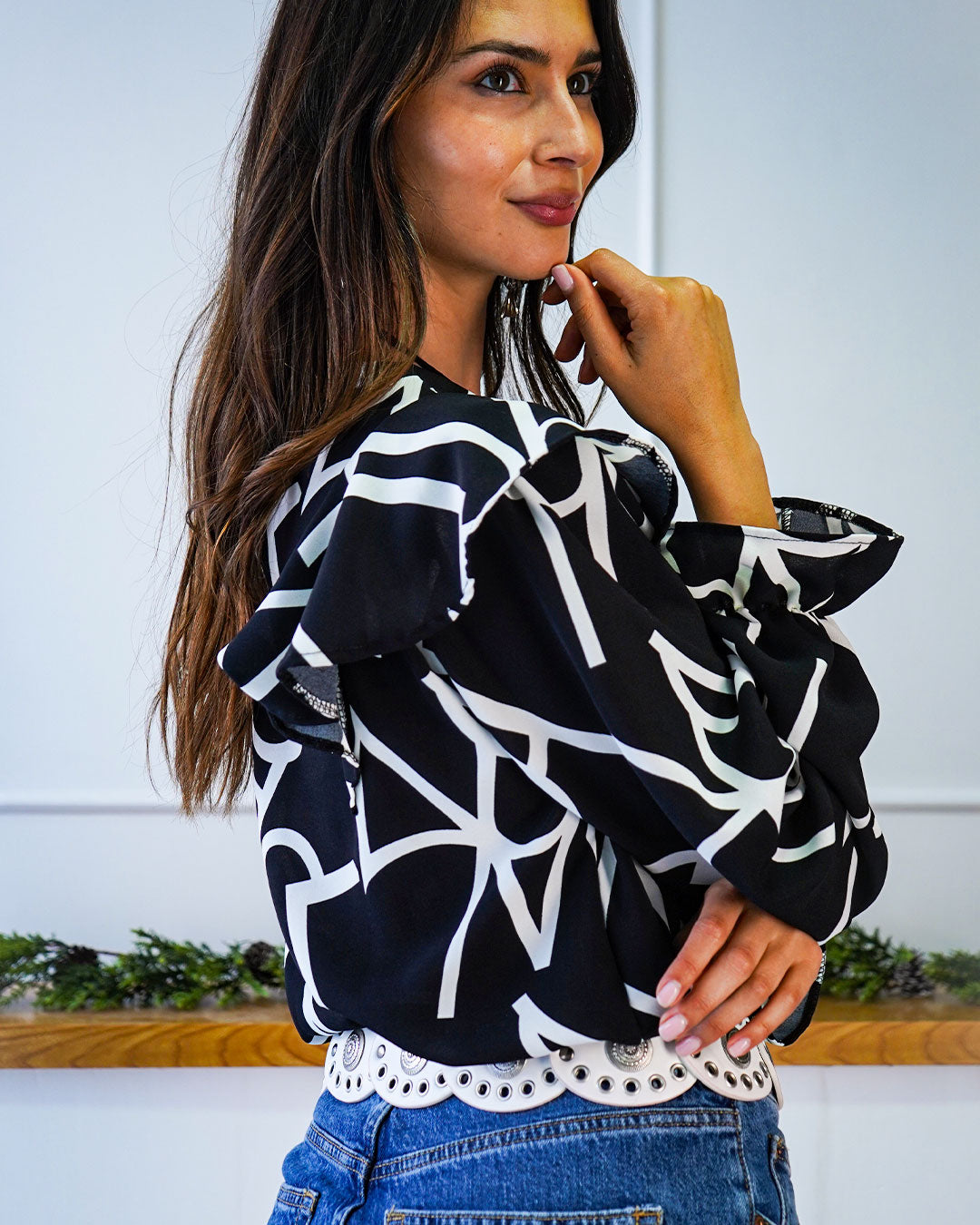 Polera Araucaria Negro